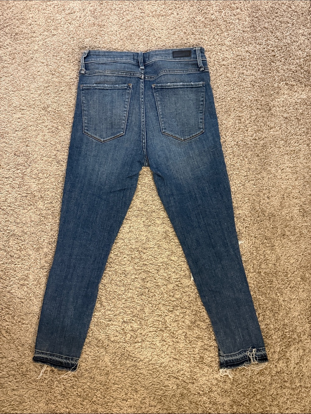 Abercrombie & Fitch Distressed Dark Blue Skinny Jeans - Picture 4 of 6